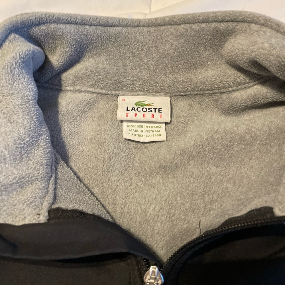 Men’s Lacoste long sleeve fleece jacket